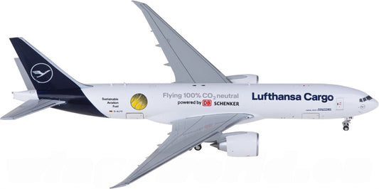 JC Wings Lufthansa Cargo Boeing 777-200LRF D-ALFG 1:400 Diecast Model view 1