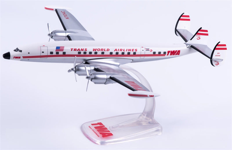 Herpa TWA Trans World Airlines Lockheed L-1049G N7104C 1:125 PLUG-IN Diecast Model view 3