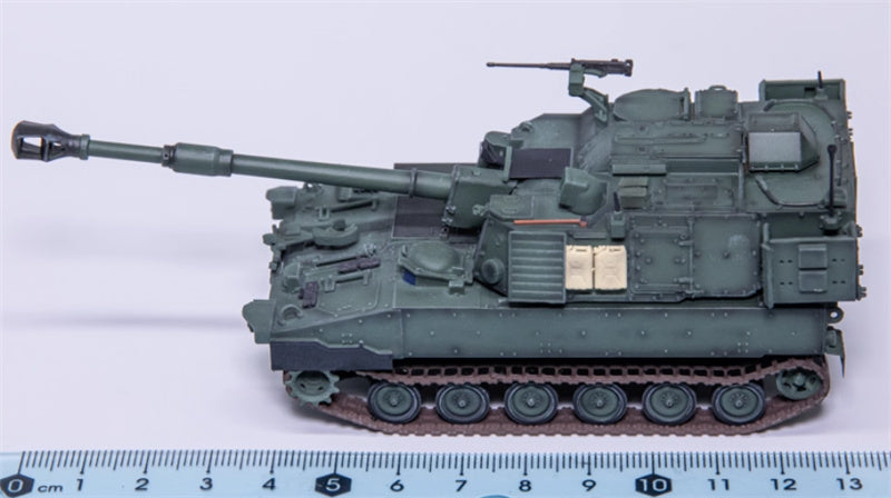 T-MODEL US M109A7 self-propelled howitzer 155mm green version 1:72 Tank Pre-built Model