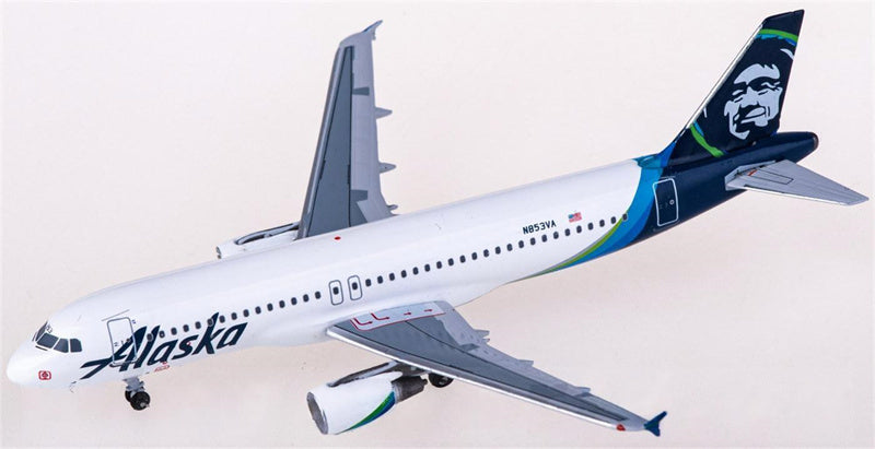 AeroClassics Alaska Airlines Airbus A320 N853VA 1:400 Diecast Model view 1