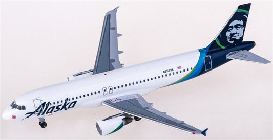 AeroClassics Alaska Airlines Airbus A320 N853VA 1:400 Diecast Model view 1