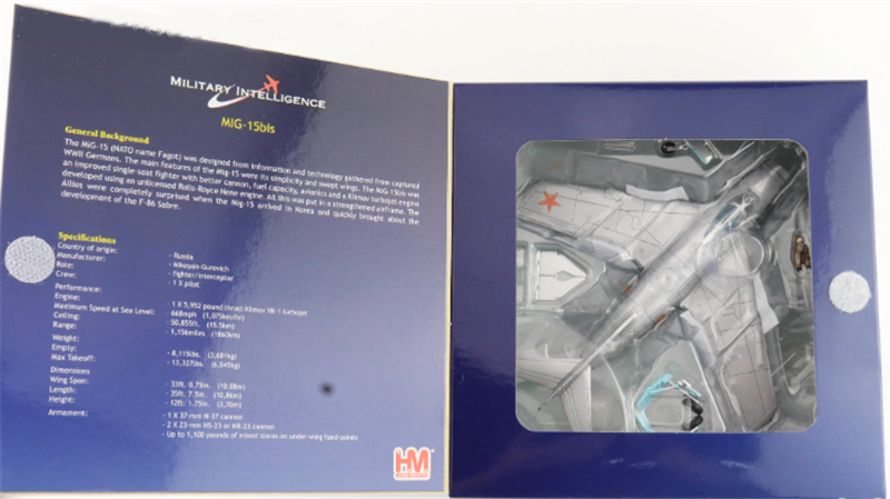 Hobby Master Mikoyan-Gurevich MiG-15 Fagot Soviet Air Force Black 8170 USSR 1950s 1/72 Aircraft Pre-built Model