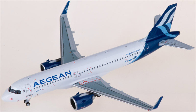 NG Models Aegeanair for Airbus A320neo SX-NEK 1:400 Airplane Pre-built  Airliner Model Display