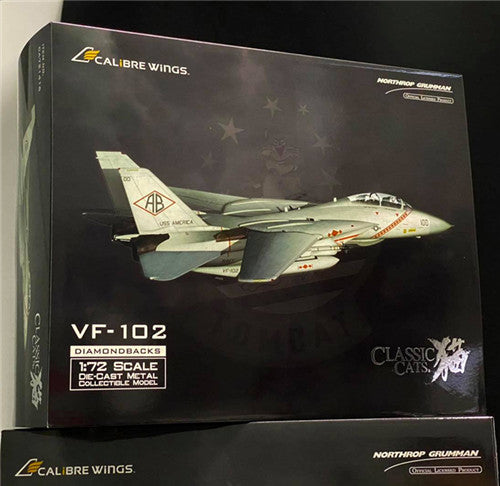 CALIBRE WINGS F-14A VF-102 DIAMONBACKS BUNO 159466 USS AMERICA 1:72 Aircraft Pre-built Model