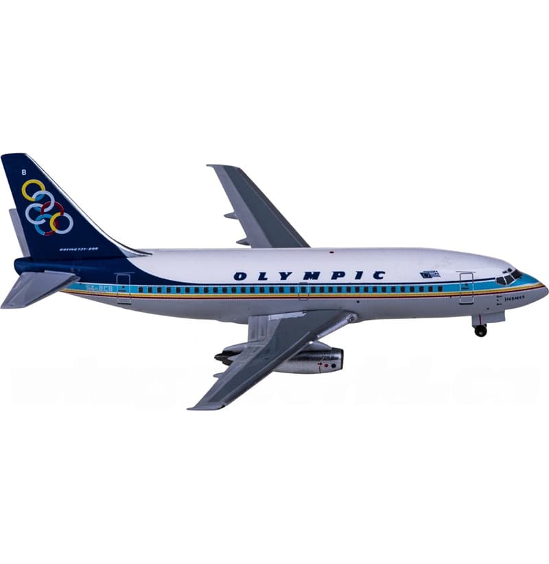 AeroClassics Olympic Air Boeing 737-200 SX-BCB 1:400 Aircraft Pre-built  Airliner Model Display