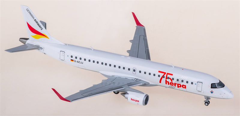 Herpa German Airways Embraer ERJ-190 D-ACJJ 1:200 ABS Model view 1