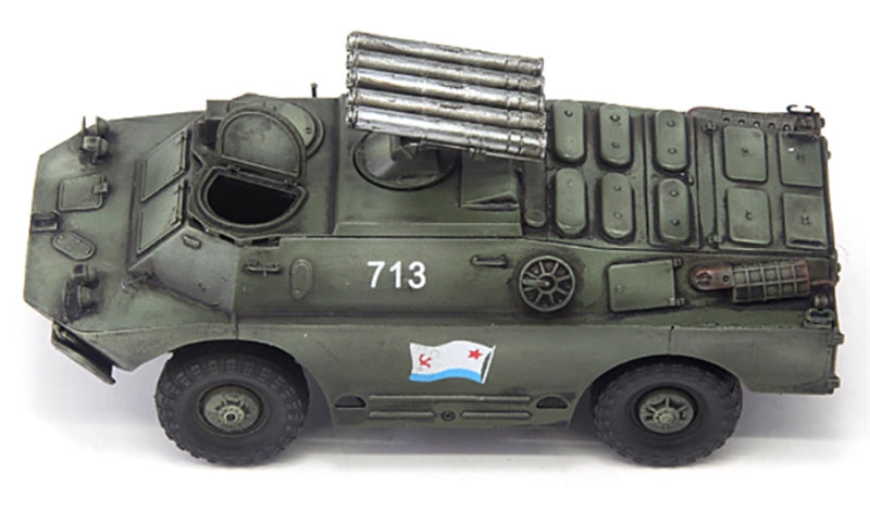 S-MODEL Russian BRDM-2 9P148 Marine 713 1:72 Tank Pre-built Model