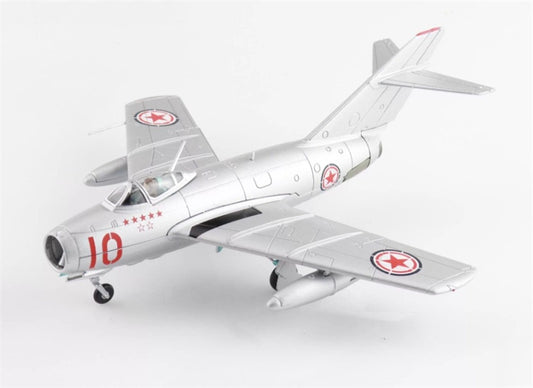 HOBBY MASTER MIG-15bis No.10 Chinese People's Volunteers Air Force 1950s 1:72 Airplane Pre-built Model