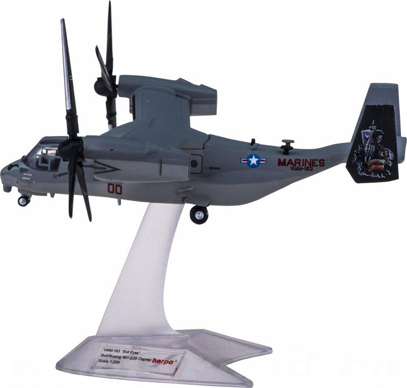 Herpa USMC for Bell for Boeing MV-22B 00-8657 1:200 Airplane Pre-built  Airliner Model Display