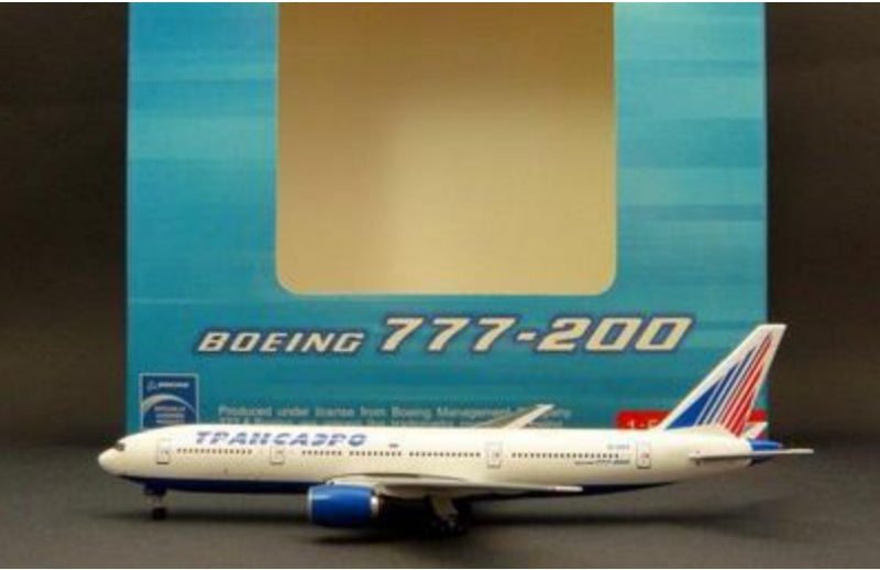 AeroClassics Transaero Airlines Boeing 777-200 EI-UNZ 1:500 Aircraft Pre-built  Airliner Model Display