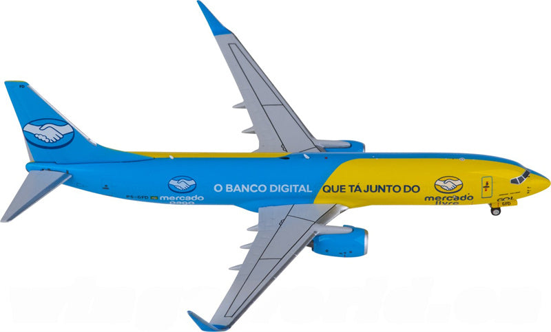 NG Models Mercado Libre Boeing 737-800BCF PS-GFD 1:400 Diecast Model view 2