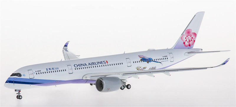 JC Wings China Airlines for Airbus A350-900 B-18908 Flaps Down 1:400 Airplane Pre-built  Airliner Model Display