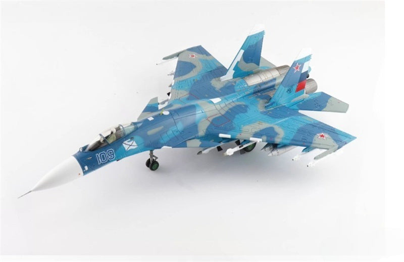 HOBBY MASTER Su-27K Sea Flanker Bort 109 aircraft carrier Admiral Kuznetsov Mediterranean Sea 1996 (with KH-41 Moskit missile) 1:72 Airplane Pre-built Model