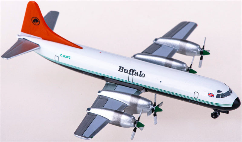 AeroClassics Buffalo Airways Lockheed L-188 C-GXFC 1:400 Diecast Model view 1