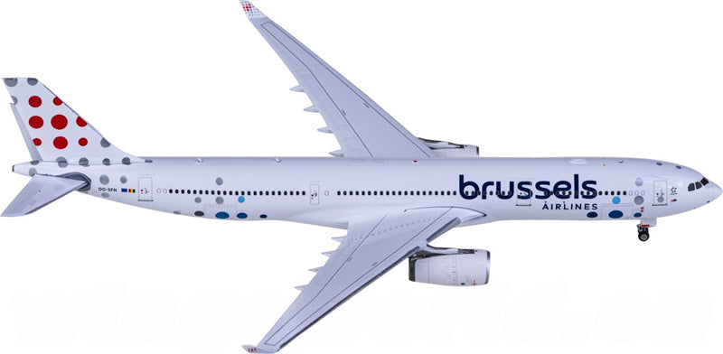 フェニックス・ブリュッセル航空 エアバスA330-300 OO-SFH 1:400スケール 飛行機組み立て済み旅客機モデルディスプレイ