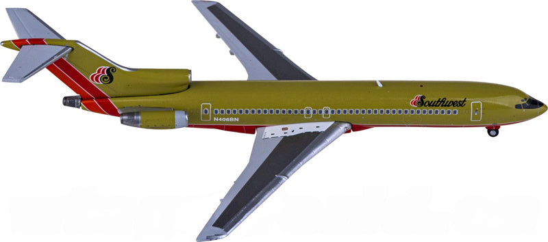 Geminijets Southwest Airlines Boeing 727-200 N406BN 1:400 Diecast Model view 1