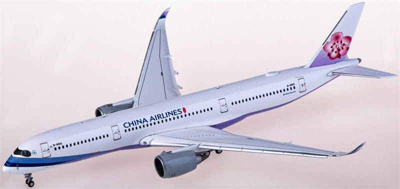 JC Wings China Airlines Airbus A350-900XWB B-18912 Flaps Down 1:400 Diecast Model view 2