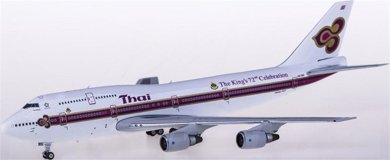 Phoenix Thai Airways Boeing 747-300 HS-TGD The King's 72nd Celebration 1:400 Diecast Model view 1