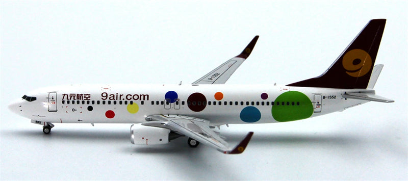 Z2 Model 1:400 9 Air B737-800 B-1552 DIECAST Model