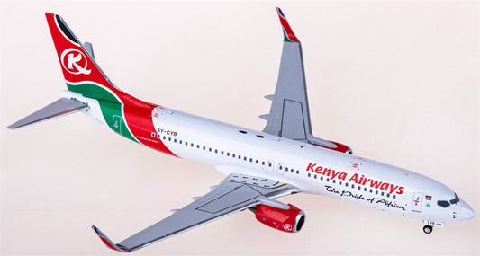 NG Models Kenya Airways for Boeing 737-800 5Y-CYB 1:400 Airplane Pre-built  Airliner Model Display