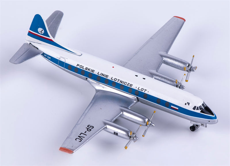 Aeroclassics 1:400 LOT Polish Airlines  Vickers  SP-LVC  DIECAST Model