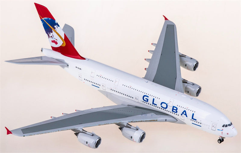 Phoenix 1:400 Global Airlines Airbus A380 9H-GLOBL Diecast Model view 1