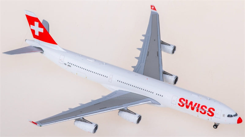 JC Wings Swiss Airbus A340-300 HB-JMA 1:400 Diecast Model view 1