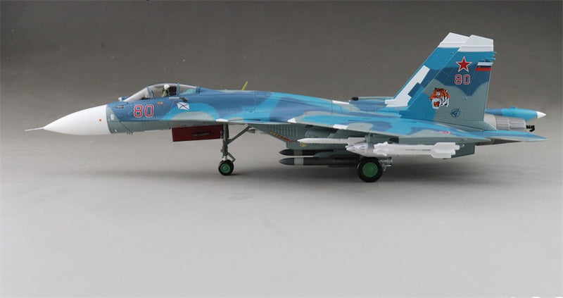 HOBBY MASTER Su33 Flanker D Bort 80 2nd Aviation Squadron 279th shipborne Fighter Aviation Regiment Russian Navy 2005 1:72 Aircraft Pre-built Model