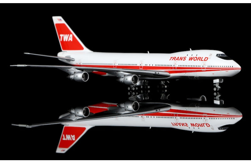 HX Models 1:400 TWA B747-100 N93107 Standard Edition DIECAST Model