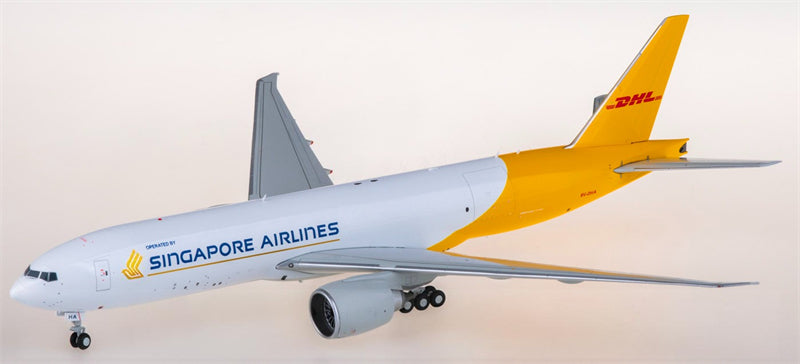 JC Wings 1:200 Singapore Airlines DHL Boeing 777-200LRF 9V-DHA Model