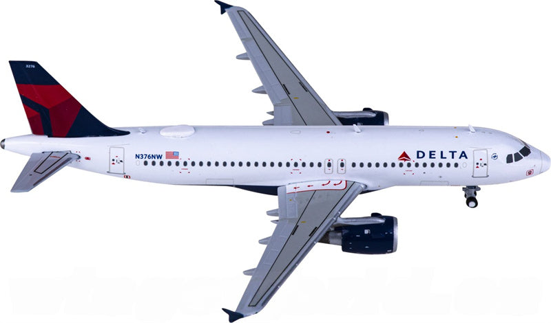 Geminijets Delta AirLines Airbus A320 N376NW 1:400 Diecast Model view 4