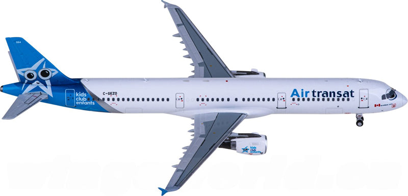 NG Models Air Transat Airbus A321 C-GEZO 1:400 Diecast Model view 2