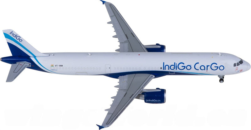 JC Wings Indigo Cargo Airbus A321P2F VT-IKW 1:400 Diecast Model view 2