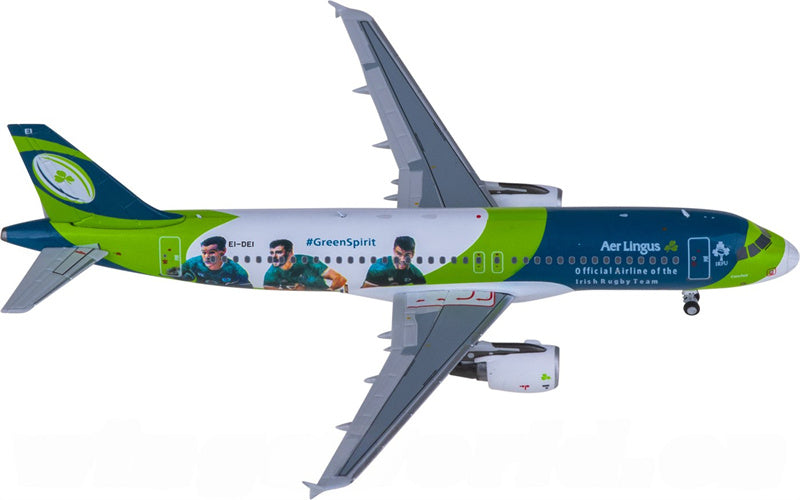NG Models Aer Lingus Airbus A320 EI-DEI 1:400 Diecast Model view 2