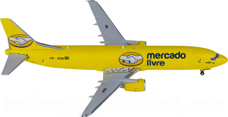 JC Wings Mercado Livre Boeing 737-400F PR-SDM 1:400 Diecast Model view 1