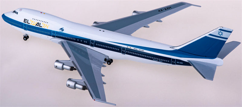 AeroClassics El Al Boeing 747-200 4X-AXH Blue 1:400 Diecast Model view 3