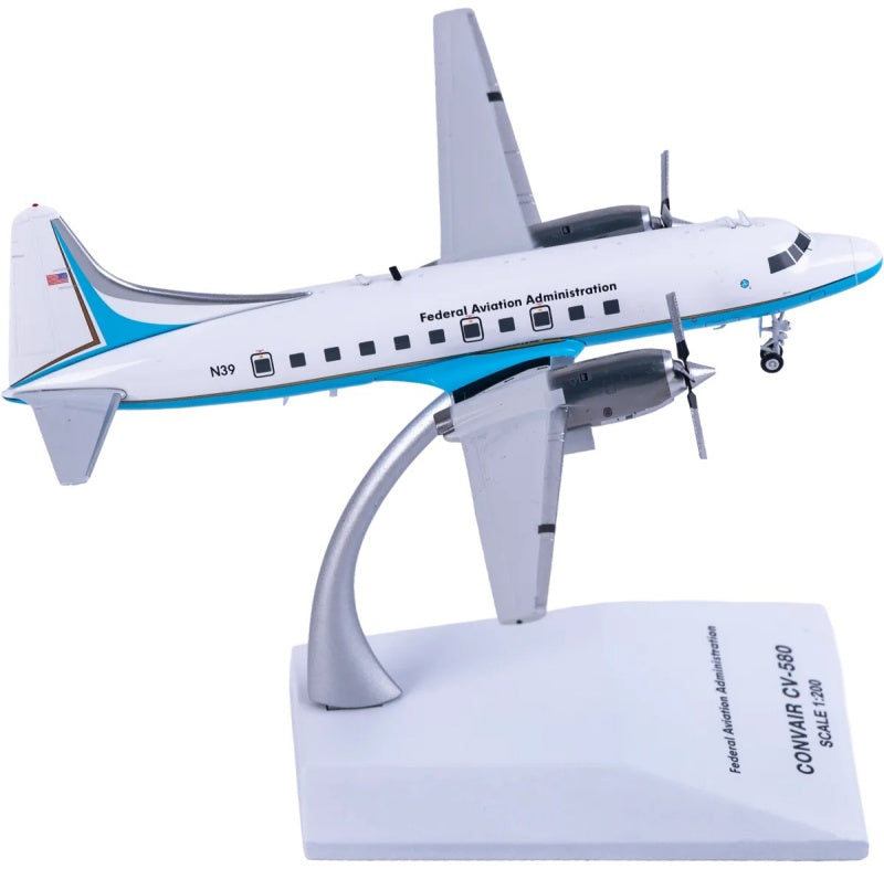 JC Wings 1:200 Federal Aviation Administration Convair CV-580 N39  DIECAST Model