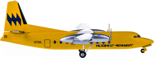 AeroClassics Hughes Airwest Fairchild F-27 N756L 1:200 Diecast Model view 1