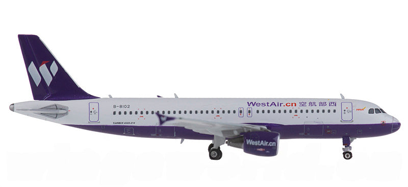 Phoenix WestAir Airbus A320 B-8102 1:400 Diecast Model view 2