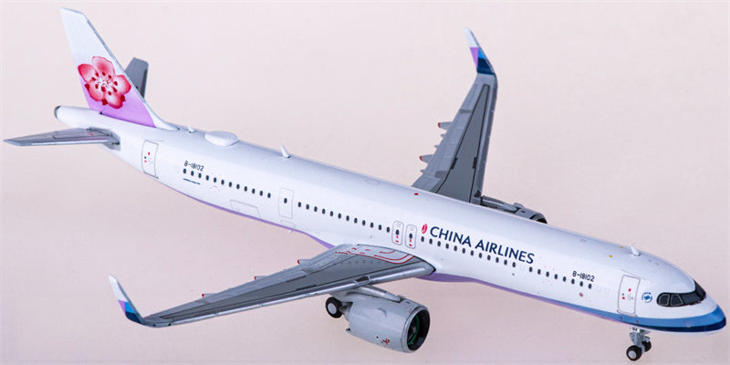 JC Wings China Airlines for Airbus A321neo B-18102 1:400 Airplane Pre-built  Airliner Model Display