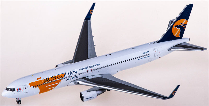 JC Wings MIAT Mongolian Airlines Boeing 767-300ER JU-1021 1:400 Diecast Model view 2