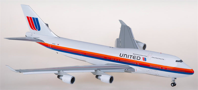Geminijets United Airlines Boeing 747-400 N175UA Flaps Down 1:200 Diecast Model view 4