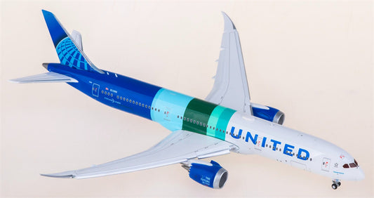 Geminijets United Airlines for Boeing 787-9 N24988 Flaps Down 1:400 Airplane Pre-built  Airliner Model Display