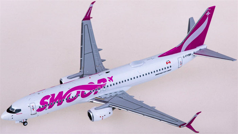 NG Models Swoop Airlines Boeing 737-800 C-FYBK 1:400 Diecast Model view 2