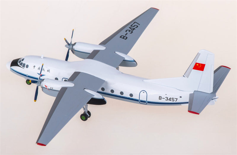 Herpa CAAC for Xian Y-7 yun-7 B-3457 1:200 Airplane Pre-built  Airliner Model Display