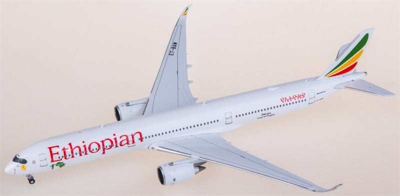 JC Wings Ethiopian Airlines for Airbus A350-1000 ET-BAW 1:400 Airplane Pre-built  Airliner Model Display
