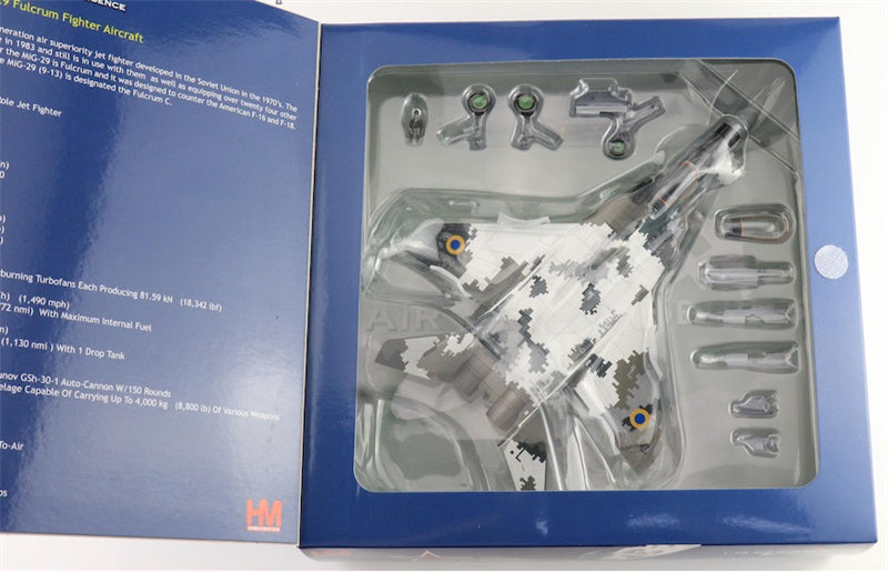 HOBBY MASTER MIG29 9-13 Fulcrum C bort 02 Ukrainian Air Force (with 2 x JDAM-ER 2 x AGM-88) 1:72 Aircraft Pre-built Model