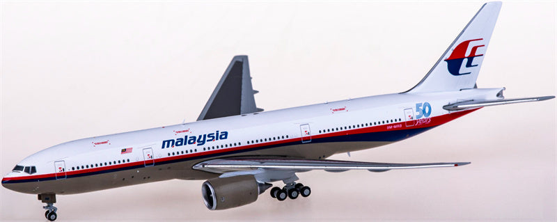JC Wings Malaysia Airlines for Boeing 777-200 9M-MRB 50 years 1:400 Airplane Pre-built  Airliner Model Display