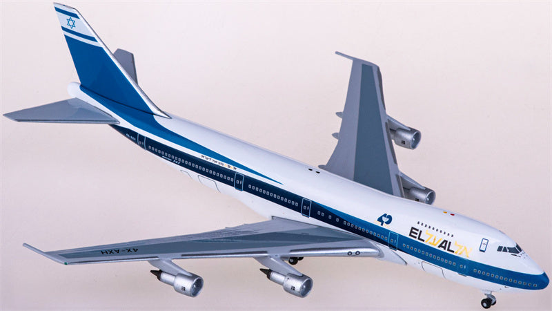 AeroClassics El Al Boeing 747-200 4X-AXH 1:400 Diecast Model view 3