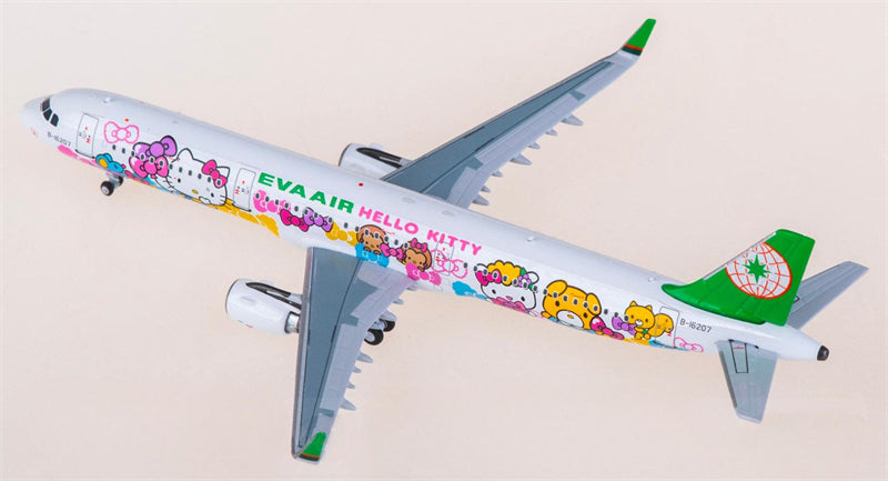 HYJLwings 1:400 EVA Air Airbus A321 B-16207 Model